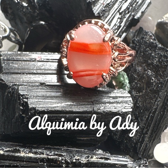 Alquimia Jewelry - CRAZY LACE AGATE SILVER MIDI RING BOHO